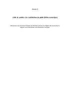 Annexe 14. Grille des contributions du public et r‚ponses CALI