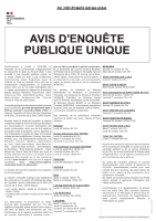 Annexe 3. Avis d_enquˆte initial et rectificatif
